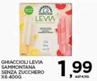 Interspar GHIACCIOLI LEVIA SAMMONTANA SENZA ZUCCHERO X6 400G offerta