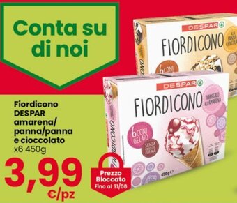 Interspar Fiordicono DESPAR amarena/ panna/panna e cioccolato x6 450g offerta