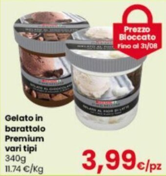 Interspar Gelato in barattolo Premium vari tipi 340 G offerta