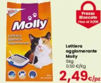 Interspar Lettiera agglomerante Molly 5kg offerta