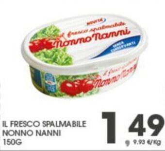 Eurospar IL FRESCO SPALMABILE NONNO NANNI 150G offerta