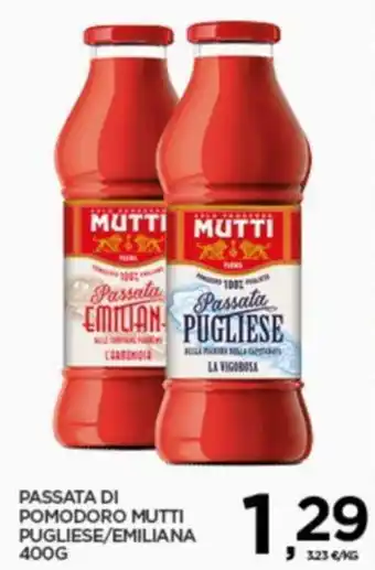 Interspar PASSATA DI POMODORO MUTTI PUGLIESE/EMILIANA 400 G offerta