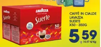 Eurospar CAFFÈ IN CIALDE LAVAZZA SUERTE X50 - 350G offerta
