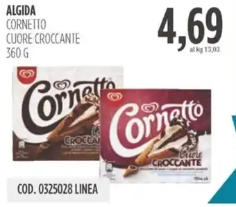 Carico Cash & Carry ALGIDA CORNETTO CUORE CROCCANTE 360 G offerta