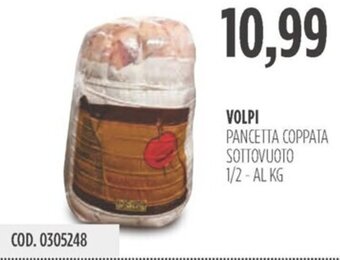 Carico Cash & Carry VOLPI PANCETTA COPPATA SOTTOVUOTO 1/2 - AL KG offerta