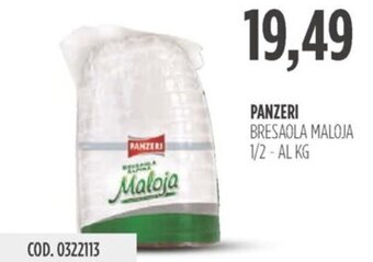 Carico Cash & Carry PANZERI BRESAOLA MALOJA 1/2 - AL KG offerta