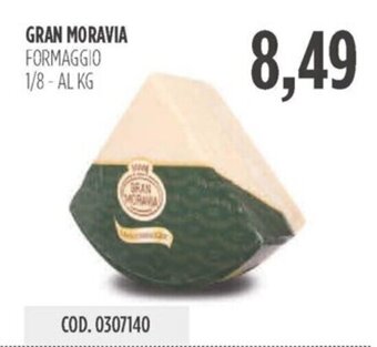 GRAN MORAVIA FORMAGGIO 1/8 - AL KG