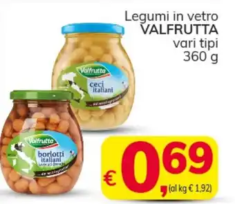 Le Mark Valfrutta Legumi in vetro 360g offerta