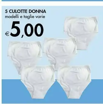Bennet 5 Culotte Donna offerta