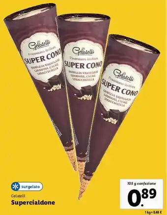 Lidl Gelatelli Supercialdone 105 g offerta