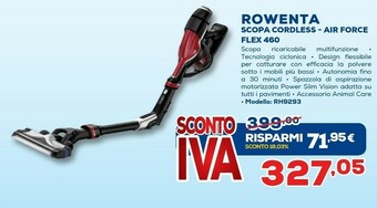 Rowenta Scopa Cordless Air Force Flex 460