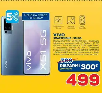 Euronics Vivo X51 5g offerta
