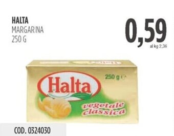 Carico Cash & Carry HALTA MARGARINA 250 G offerta