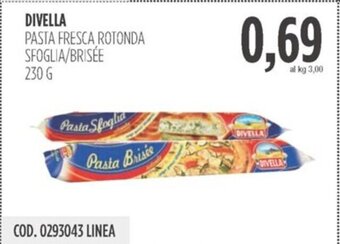 Carico Cash & Carry DIVELLA PASTA FRESCA ROTONDA SFOGLIA/BRISÉE 230 G offerta