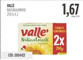 Carico Cash & Carry VALLÈ NATURALMENTE 250 GX2 offerta