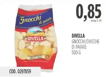 Carico Cash & Carry DIVELLA GNOCCHI/CHICCHE DI PATATE 500 G offerta
