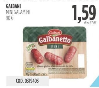 Carico Cash & Carry GALBANI MINI SALAMINI 90 g offerta