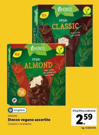 Lidl Vemondo Stecco vegano assortito 213 g/216 g offerta
