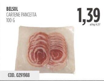 Carico Cash & Carry BELSOL CARTENE PANCETTA 100 G offerta