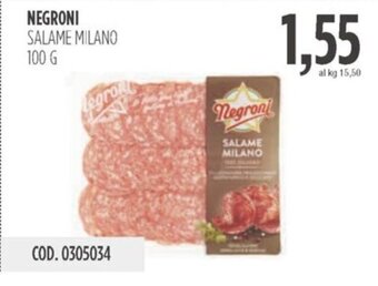 Carico Cash & Carry NEGRONI SALAME MILANO 100 G offerta