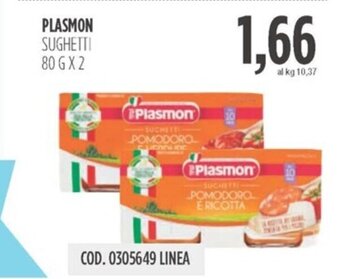 PLASMON SUGHETTI 80 g x 2
