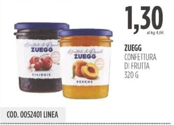 Carico Cash & Carry ZUEGG CONFETTURA DI FRUTTA 320 G offerta
