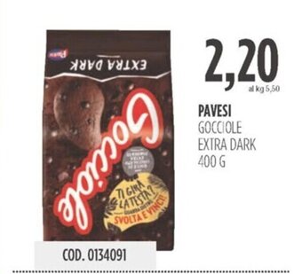 Carico Cash & Carry PAVESI GOCCIOLE EXTRA DARK 400 G offerta
