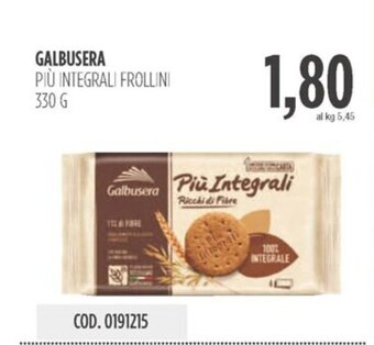 Carico Cash & Carry GALBUSERA PIÙ INTEGRALI FROLLINI 330 G offerta