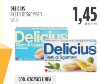 Carico Cash & Carry DELICIUS FILETTI DI SGOMBRO 125 G offerta
