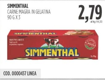 Carico Cash & Carry SIMMENTHAL CARNE MAGRA IN GELATINA 90 GX3 offerta