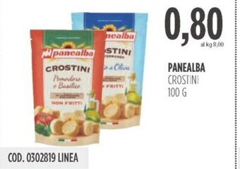 Carico Cash & Carry PANEALBA CROSTINI 100 g offerta