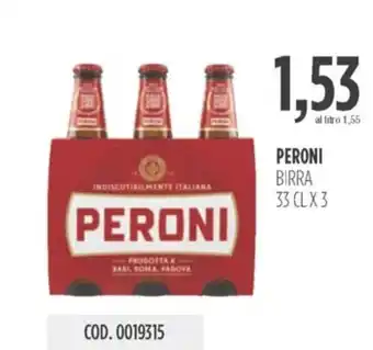 Carico Cash & Carry PERONI BIRRA 33 CLX 3 offerta