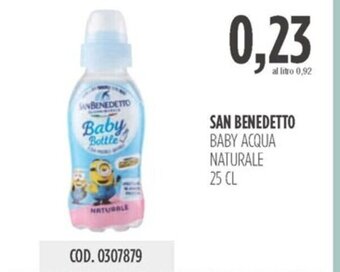 Carico Cash & Carry SAN BENEDETTO BABY ACQUA NATURALE 25 CL offerta