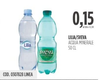 Carico Cash & Carry LILIA/SVEVA ACQUA MINERALE 50 CL offerta