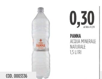 Carico Cash & Carry PANNA ACQUA MINERALE NATURALE 1,5 LITRI offerta