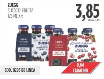 Carico Cash & Carry ZUEGG SUCCO DI FRUTTA 125 ML X 6 offerta