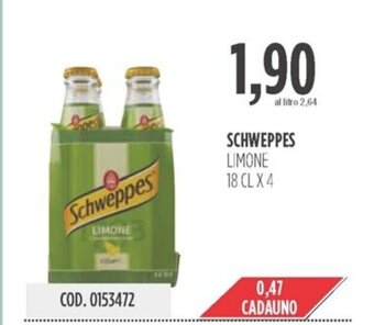 Carico Cash & Carry SCHWEPPES LIMONE 18 CLX 4 offerta