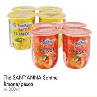Galassia Thè SANT'ANNA Santhe limone/pesca ml 200x4 offerta