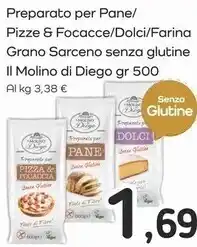 Il molino di diego preparato per pane