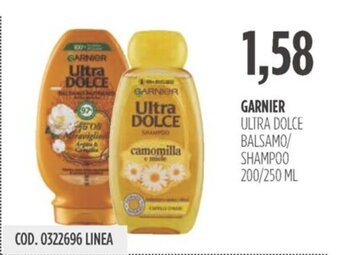 Carico Cash & Carry GARNIER Ultra DOLCE BALSAMO/ SHAMPOO 200/250 ML offerta