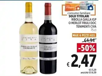 Spazio Conad Tenimenti civa ribolla gialla igp offerta