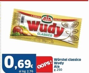 Sigma Aia wurstel classico wudy offerta