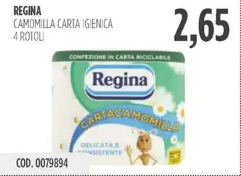 Carico Cash & Carry REGINA CAMOMILLA CARTA IGIENICA 4 ROTOLI offerta