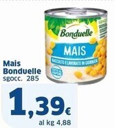 Sigma Bonduelle mais offerta