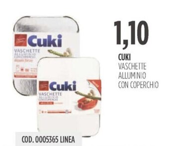 Carico Cash & Carry CUKI VASCHETTE ALLUMINIO CON COPERCHIO offerta