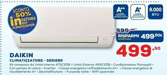 Euronics Daikin Climatizzatore Serie B9 offerta