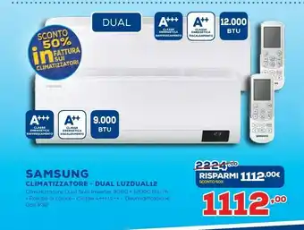Euronics Samsung Climatizzatore Dual LUZDUAL12 offerta