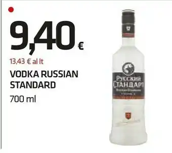 Superconti Russian standard Vodka offerta