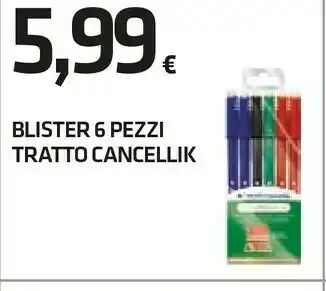 Tratto Blister 6 Pezzi Cancellik