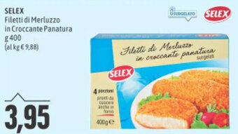 Madis SELEX Filetti di Merluzzo in croccante panatura g 400 offerta